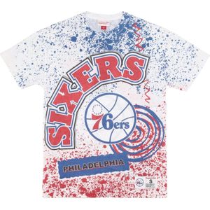 Mitchell & Ness, Heren, Tops, Veelkleurig, Maat: L Katoen,