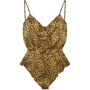 Versace, Dames, Badkleding, Bruin, Maat: S Zijde,