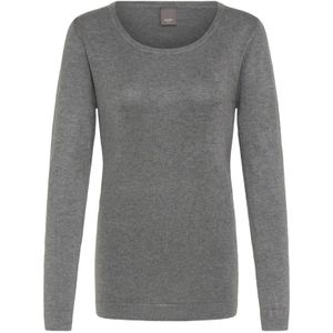 Ichi, Dames, Tops, Grijs, Maat: L Leer,