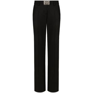 Dolce & Gabbana, Dames, Broeken, Zwart, Maat: M