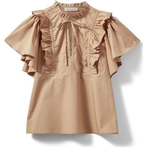 Sofie Schnoor, Dames, Blouses & Shirts, Bruin, Maat: XS Katoen,