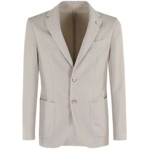 L.b.m. 1911, Heren, Jassen, Beige, Maat: 2XL Linnen,