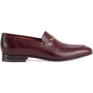 Gucci Burgundy Horsebit Loafers , Red , Heren , Maat: 41 1/2 EU