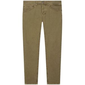 Dondup, Heren, Jeans, Groen, Maat: W35 Katoen,