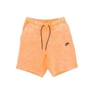 Nike Tech Fleece Wash Short Pak , Orange , Heren , Maat: XL