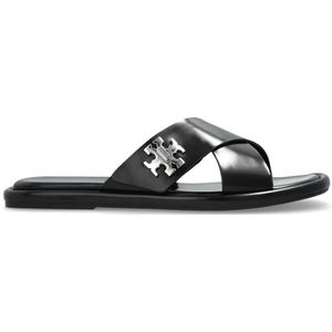 Tory Burch, Dames, Schoenen, Zwart, Maat: 36 EU Leer,