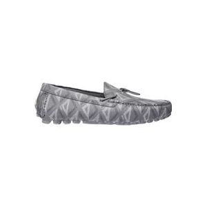 Dior Luxe Diamond Mocassins , Gray , Heren , Maat: 48 EU