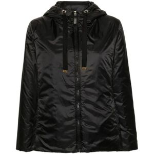 Max Mara, Dames, Jassen, Zwart, Maat: S Zijde,