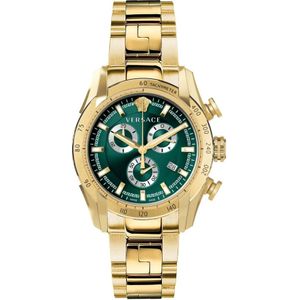 Versace V-Ray Mov't Vertime 44M Groen Goud Horloge , Yellow , Heren , Maat: ONE Size