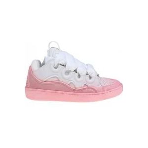 Lanvin Roze Leren Sneakers , Pink , Dames , Maat: 37 EU