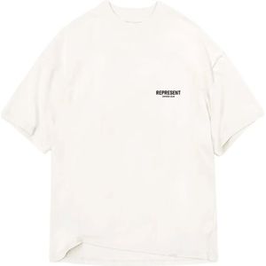 Represent, Heren, Tops, Wit, Maat: S Katoen,