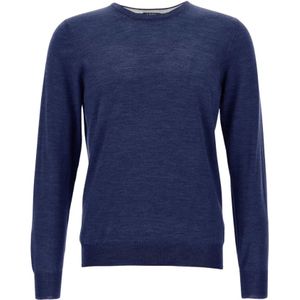 Barba, Heren, Truien, Blauw, Maat: 2XL Zijde,