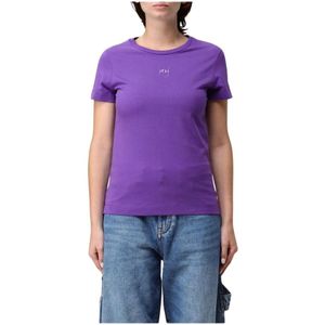 Pinko, Dames, Tops, Paars, Maat: XS Katoen,