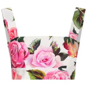 Dolce & Gabbana, Dames, Tops, Veelkleurig, Maat: 2XS