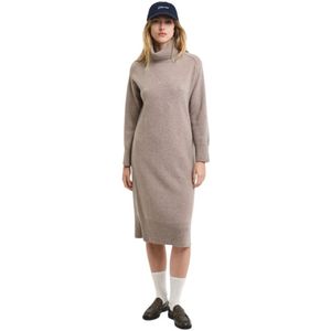 Gant, Dames, Jurken, Grijs, Maat: M Wol,