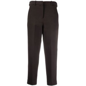 Circolo 1901, Dames, Broeken, Bruin, Maat: XS Katoen,