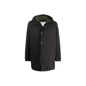 Woolrich Zwarte Parka Jas met Afneembare Binnen Vest , Black , Heren , Maat: XL