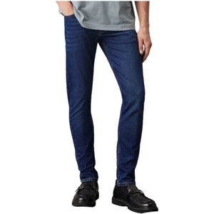 Calvin Klein, Heren, Jeans, Blauw, Maat: W29 L32 Katoen,