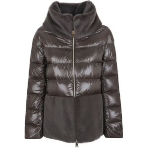 Herno, Dames, Jassen, Bruin, Maat: L Nylon,