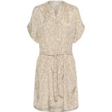 Kaffe - Kabarton Shirt Dress 10509919 - Jurk - Grijs/Krijt - Dames