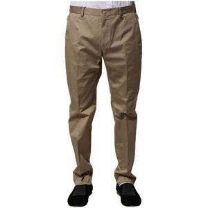 Dolce & Gabbana, Heren, Broeken, Bruin, Maat: L Katoen,