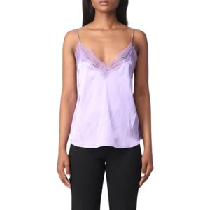 Pinko, Dames, Tops, Paars, Maat: XS Zijde,