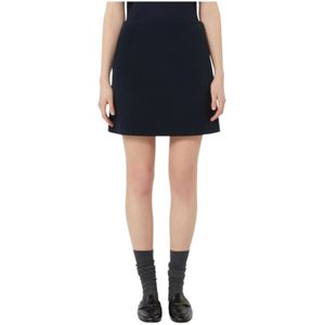 Max Mara, Dames, Rokken, Blauw, Maat: M Wol,