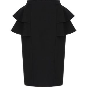 Valentino Garavani, Dames, Rokken, Zwart, Maat: S Zijde,