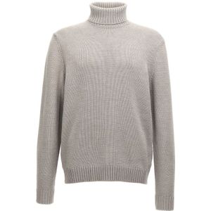 Zanone, Heren, Truien, Grijs, Maat: XL Wol,