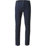 Meyer - Jeans - Blauw - Slim-fit - Super-Stretch - Biologisch Katoen