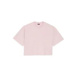 Jacquemus Korte Mouw Roze Katoenen T-Shirt , Pink , Heren , Maat: S
