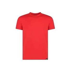 Dsquared2 T-Shirt en Polo , Red , Heren , Maat: M