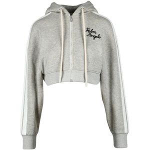 Palm Angels, Dames, Sweatshirts & Hoodies, Grijs, Maat: XS Katoen,