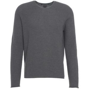 Hannes Roether, Heren, Truien, Grijs, Maat: S Wol,