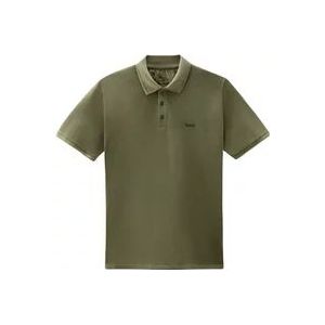 Woolrich Polo Hemden , Green , Heren , Maat: L