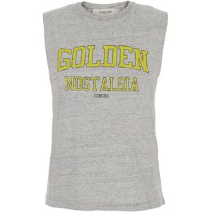 Golden Goose, Dames, Tops, Grijs, Maat: L Katoen,