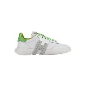 Groene platte schoenen met Hogan-3R stijl , White , Heren , Maat: 45 EU
