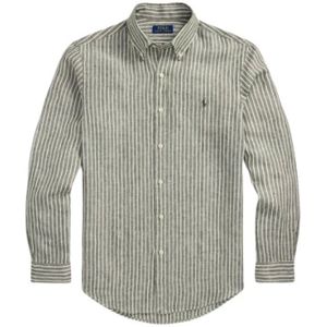 Polo Ralph Lauren, Heren, Overhemden, Groen, Maat: S Linnen,