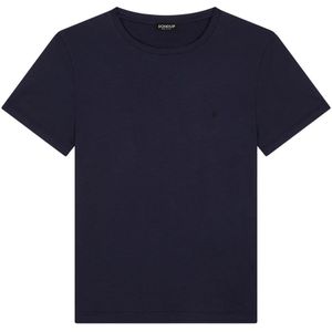 Dondup, Heren, Tops, Blauw, Maat: L Katoen,