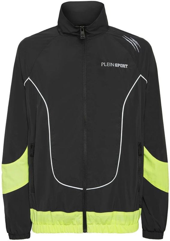 Plein Sport - Technical Jogging Bomber Jacket LS Scratch - Herenjas - Zwart - Polyester