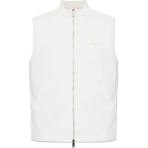 Moncler, Heren, Jassen, Wit, Maat: M Katoen,