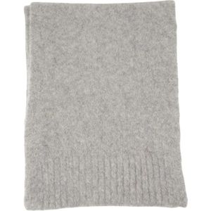 Samsøe Samsøe - Grijze Alpaca Wol Sjaal - Accessoires - Dames