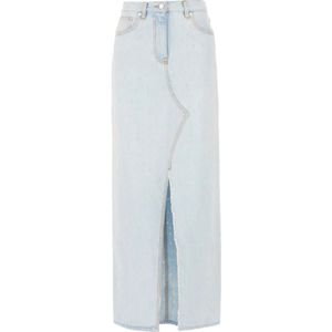 Msgm, Dames, Rokken, Blauw, Maat: S Katoen,