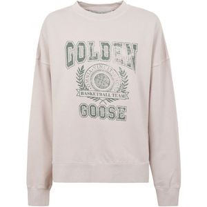 Golden Goose, Dames, Sweatshirts & Hoodies, Grijs, Maat: L Katoen,