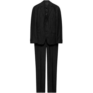 Prada, Heren, Pakken, Grijs, Maat: 2XL Wol,