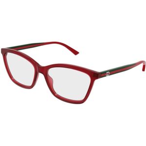 Gucci - GG1989O - Optische Monturen - Bordeaux Transparant - Acetaat - Kattenoog