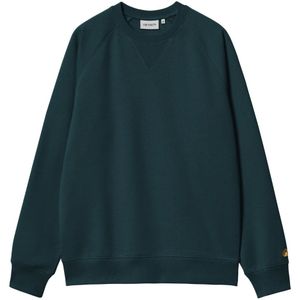 Carhartt Wip, Heren, Sweatshirts & Hoodies, Blauw, Maat: S Katoen,