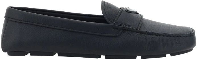 Prada, Heren, Schoenen, Zwart, Maat: 44 EU Leer,