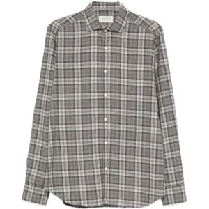 Tintoria Mattei 954, Heren, Overhemden, Veelkleurig, Maat: XL Katoen,