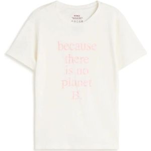 Ecoalf, Dames, Tops, Wit, Maat: S Katoen,